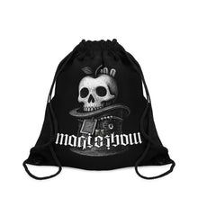 Load image into Gallery viewer, Poison Apple &quot;SKETCHY&quot; Drawstring Bag
