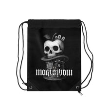 Load image into Gallery viewer, Poison Apple &quot;SKETCHY&quot; Drawstring Bag