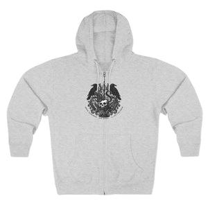 "Poison Apple" *SKETCHY* Logo Unisex Zip Hoodie