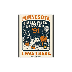 Retro Halloween Blizzard '91 Poster