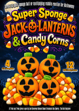Load image into Gallery viewer, Super Sponge Jack-O-Lanterns &amp; Candy Corns