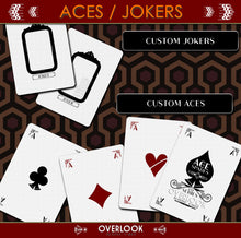 Load image into Gallery viewer, The Shining inspired playing cards The Overlook deck custom Jokers and Aces